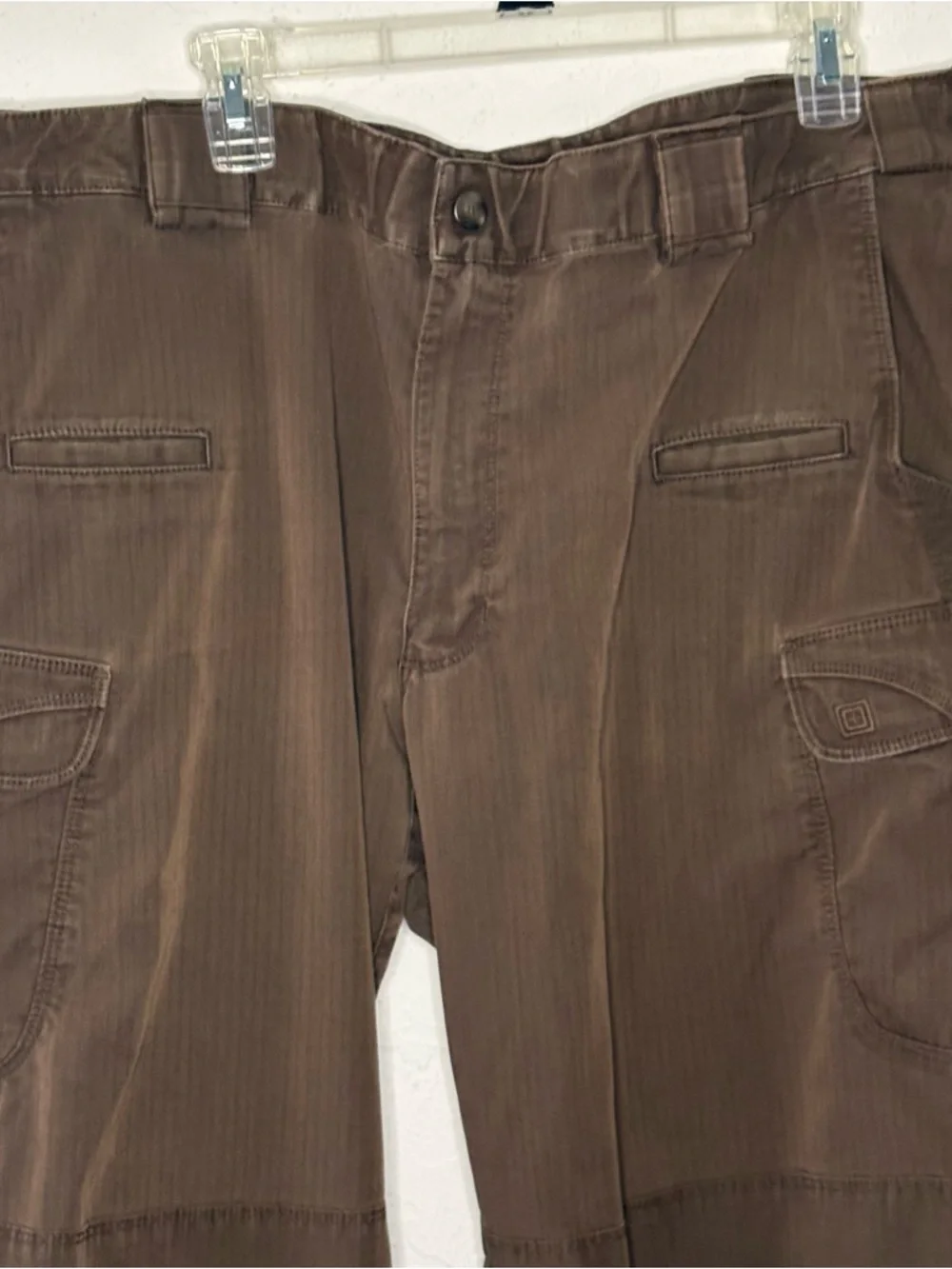 5.11 Tactical Stryke Pants Men 41x33 Brown Canvas Cargo Pockets Utility 7436-117